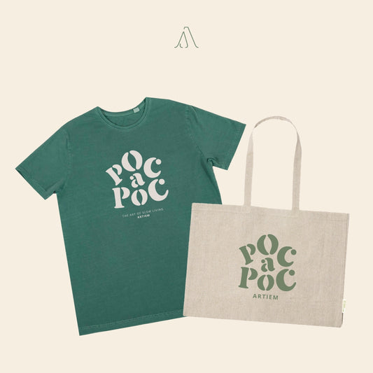 CAMISETA Y TOTE BAG POC A POC 2025 BY ARTIEM